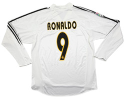 2004-05 REAL MADRID *RONALDO* LONGSLEEVE KOSZULKA L