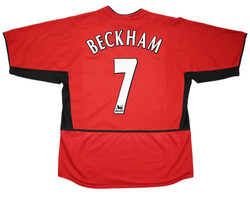 2002-04 MANCHESTER UNITED *BECKHAM* KOSZULKA L