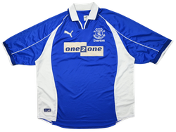 2000-02 EVERTON FC SHIRT XXL