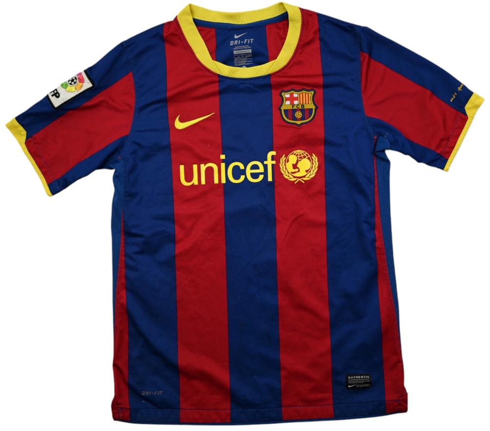 2010-11 BARCELONA *DAVID VILLA* SHIRT L. BOYS 