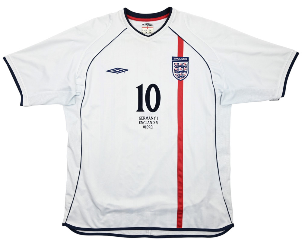 2001-03 ENGLAND *OWEN* VS GERMANY MATCH ISSUE KOSZULKA XL