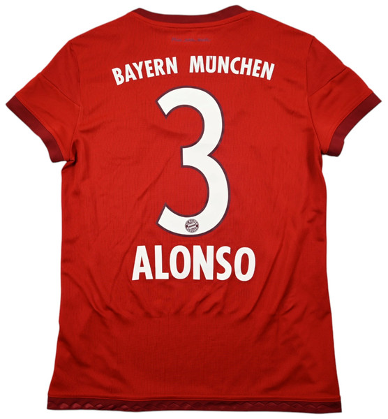 2015-16 BAYERN MUNCHEN *ALONSO* SHIRT WOMENS M
