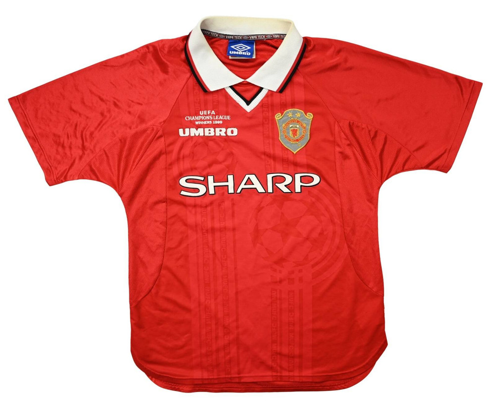 1999-00 MANCHESTER UNITED CL WINNERS SHIRT M