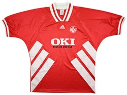 1994-95 1 FC KAISERSLAUTERN *BRANCO* SHIRT XL