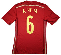 2013-15 SPAIN *A. INIESTA* SHIRT S