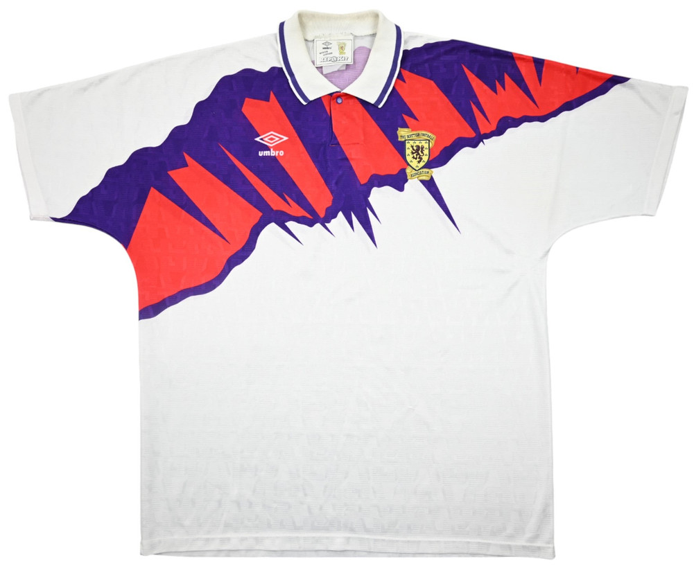 1991-93 SCOTLAND SHIRT XL