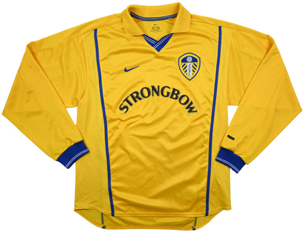 2000-02 LEEDS UNITED LONGSLEEVE SHIRT M