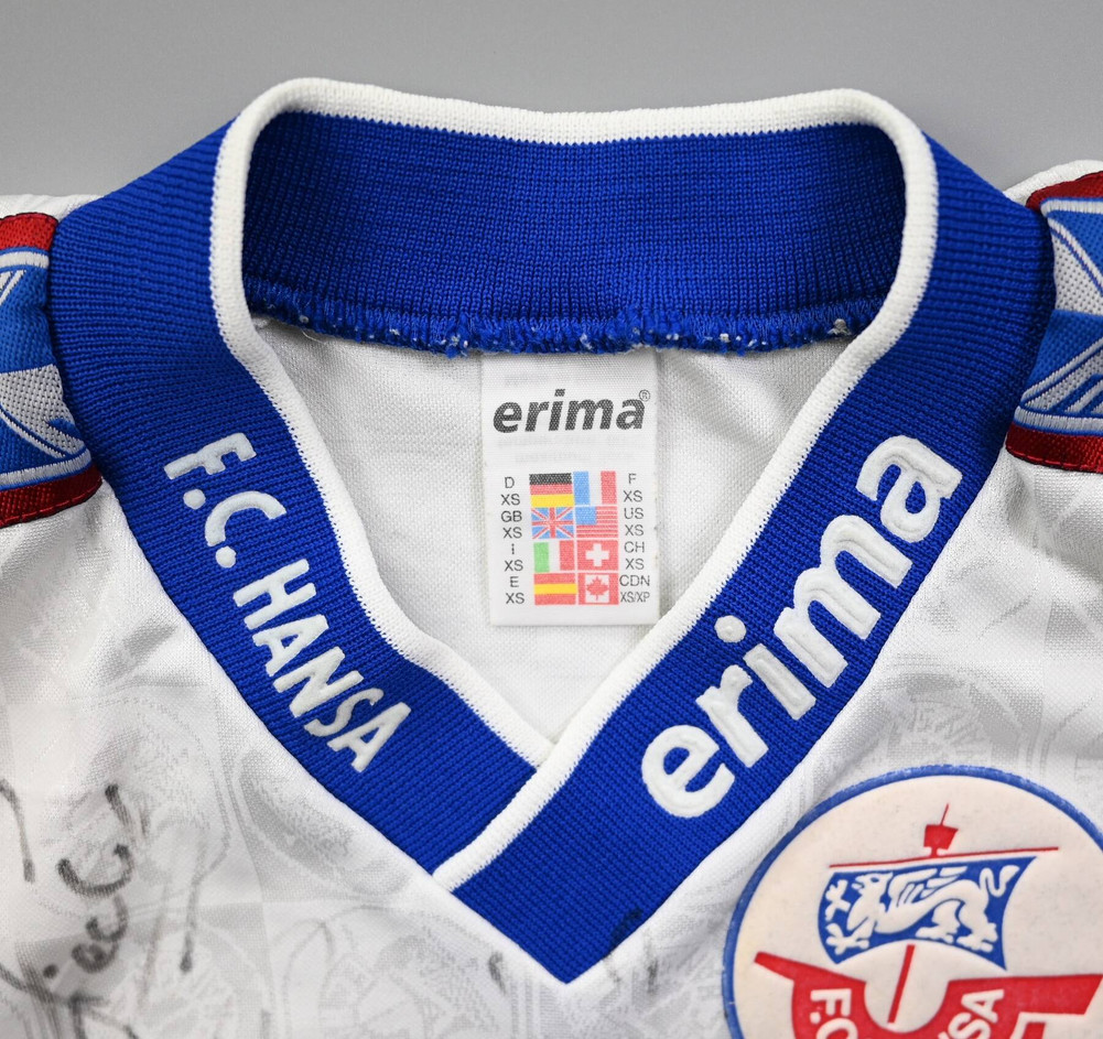 1996-97 FC HANSA ROSTOCK *AKPOBORIE* SHIRT XS