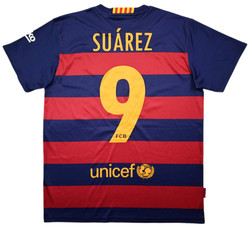 2015-16 FC BARCELONA *SUAREZ* SHIRT M