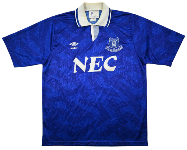 1991-93 EVERTON SHIRT L