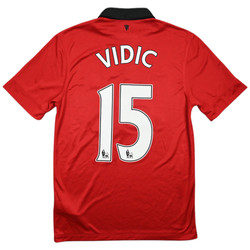 2013-14 MANCHESTER UNITED *VIDIC* SHIRT S