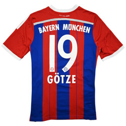 2014-15 BAYERN MUNCHEN *GOTZE* SHIRT XL. BOYS