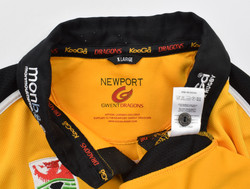 NEWPORT GWENT DRAGONS RUGBY CANTERBURY SHIRT XL
