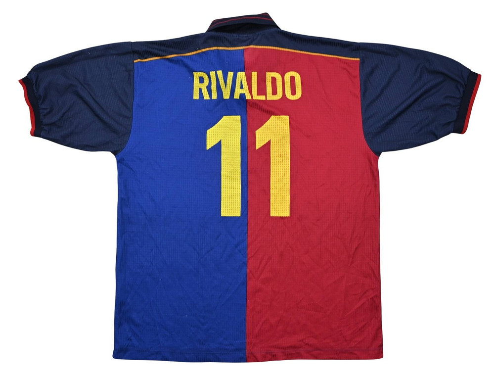 1999-00 FC BARCELONA *RIVALDO* SHIRT XXL