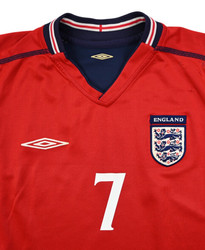 2002-04 ENGLAND *BECKHAM*  SHIRT L