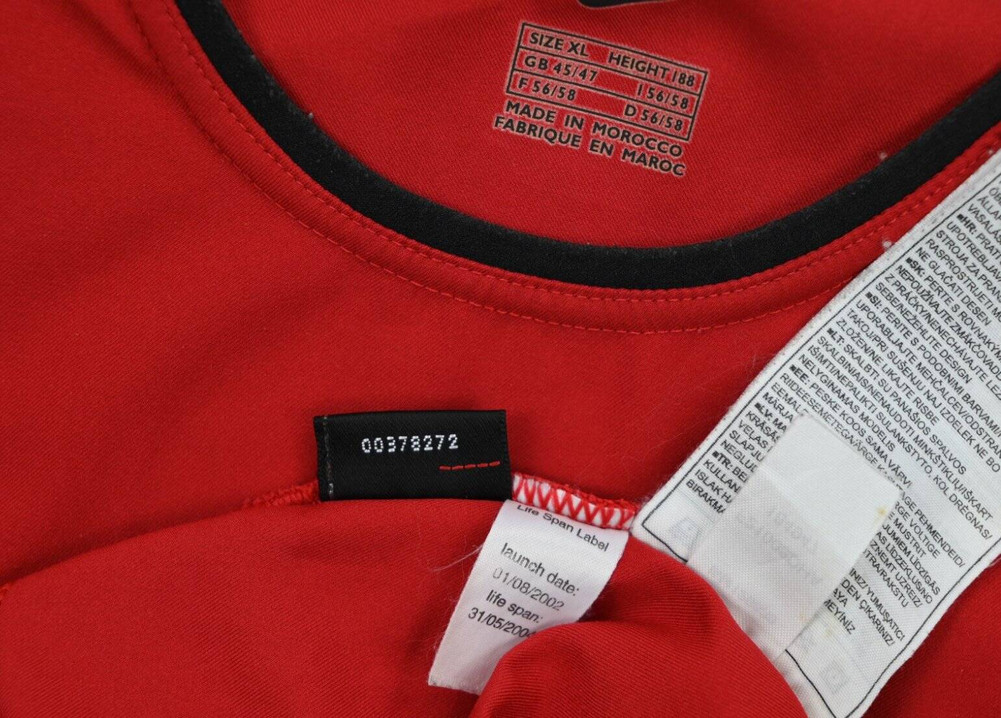 2002-04 MANCHESTER UNITED SHIRT XL