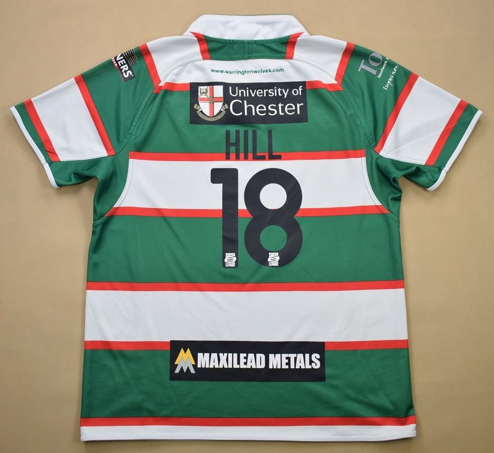 WARRINGTON WOLVES *HILL* RUGBY ISC SHIRT L