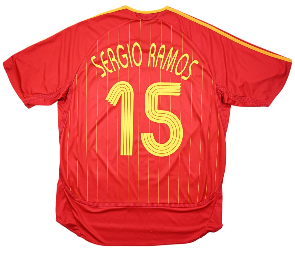 2006-08 SPAIN *SERGIO RAMOS* SHIRT XL