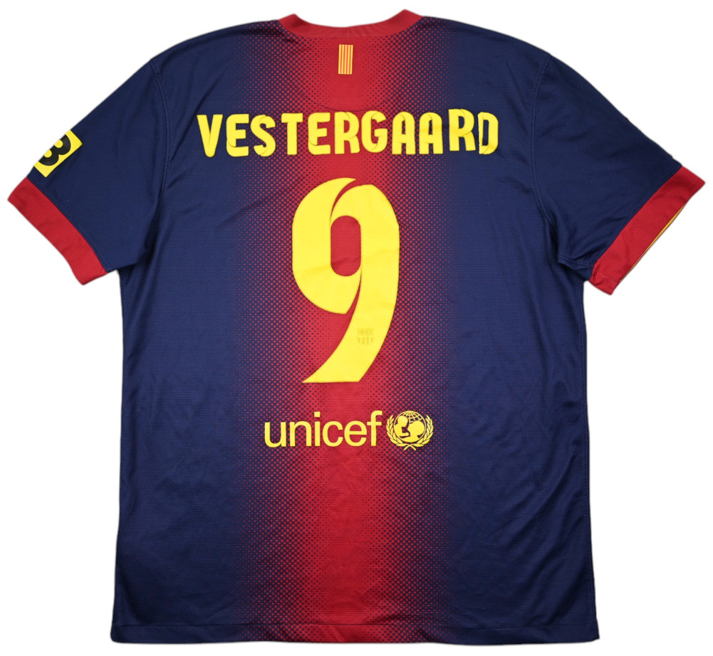 2012-13 FC BARCELONA *VESTERGAARD* SHIRT L