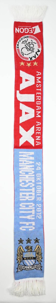 AJAX AMSTERDAM/ MANCHESTER CITY AMSTERDAM ARENA 24 OCTOBER 2012 SCARF