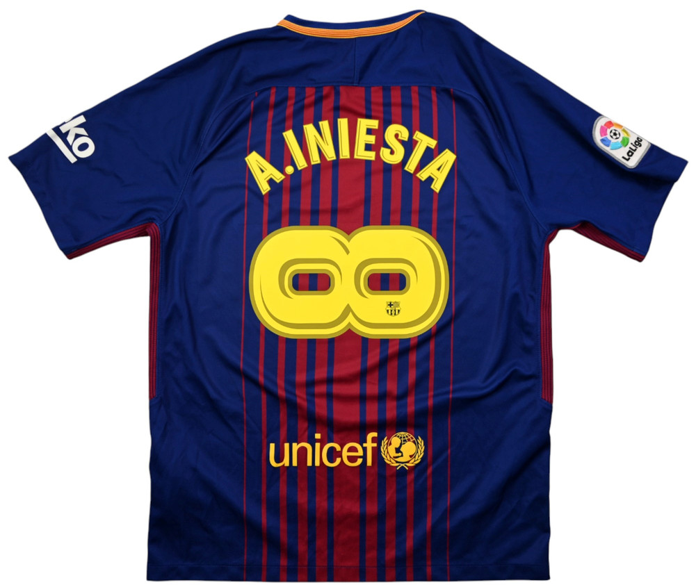 2017-18 BARCELONA *A.INIESTA* SHIRT M