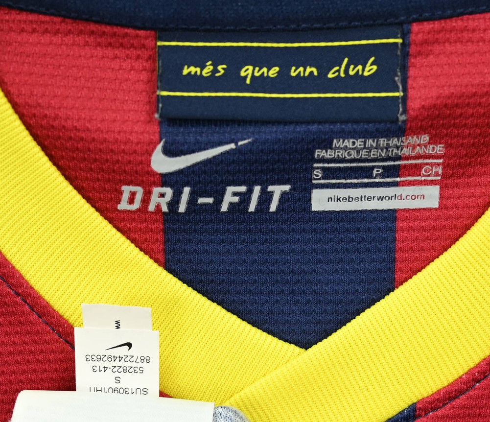 2013-14 FC BARCELONA *A. INIESTA* SHIRT S