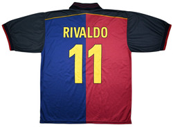 1999-00 BARCELONA *RIVALDO* SHIRT L
