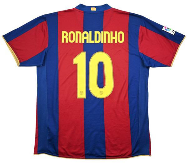 2007-08 BARCELONA *RONALDINHO* KOSZULKA XL
