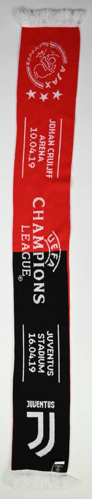 AJAX AMSTERDAM JOHAN CRUIJFF ARENA 10.04.19 / JUVENTUS STADIUM 16.04.19 SCARF