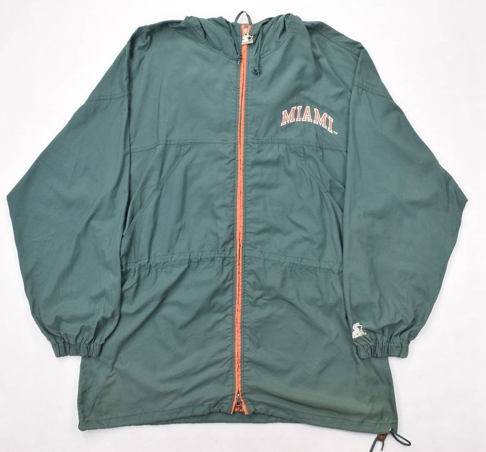 HURRICANES MIAMI FOOTBALL STARTER JACKET XL