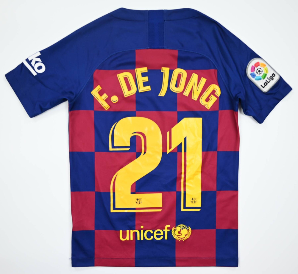 2019-20 FC BARCELONA *F. DE JONG* SHIRT S. BOYS