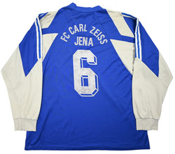 1992-93 CARL ZEISS JENA #6 MATCH ISSUE LONGSLEEVE KOSZULKA XXL