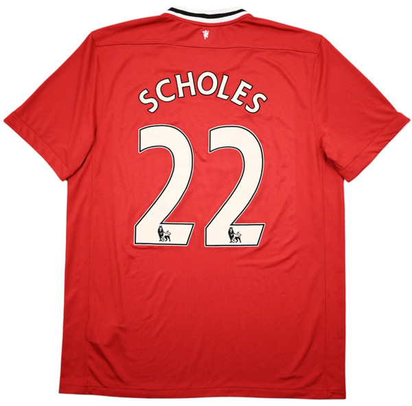 2011-12 MANCHESTER UNITED *SCHOLES* SHIRT XL
