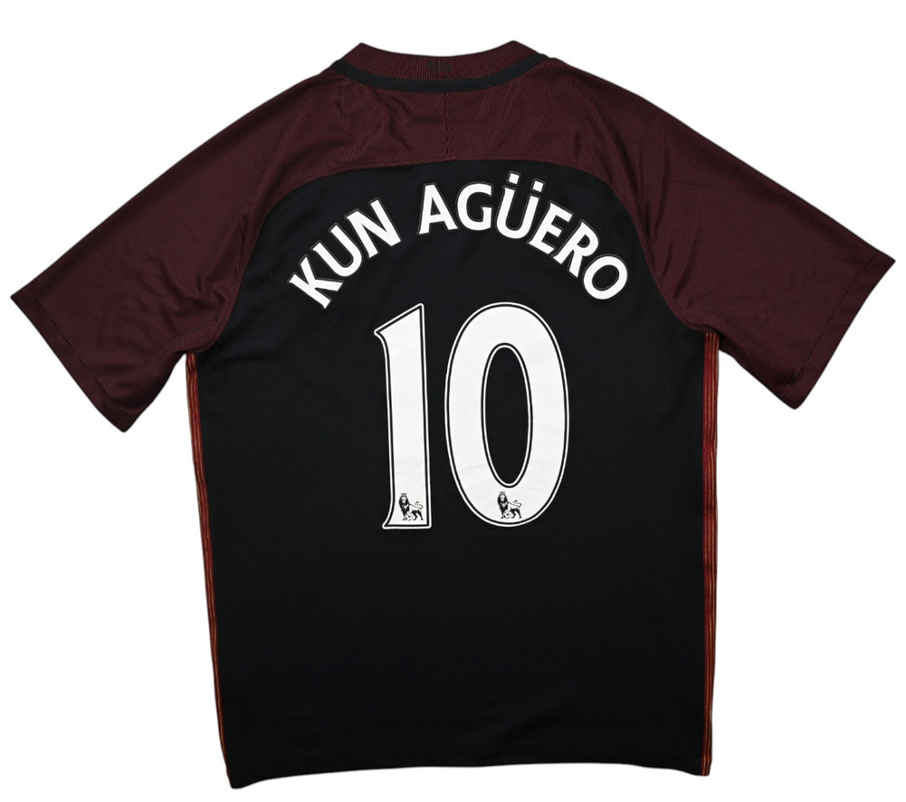 2016-17 MANCHESTER CITY *KUN AGUERO* SHIRT M