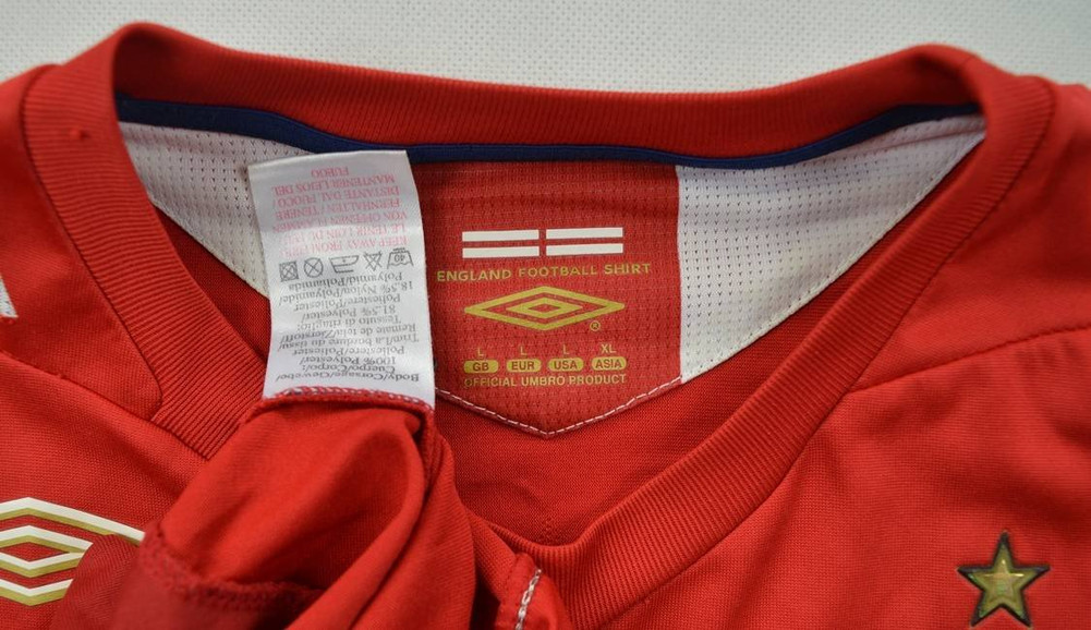 2006-08 ENGLAND *ROONEY* SHIRT L