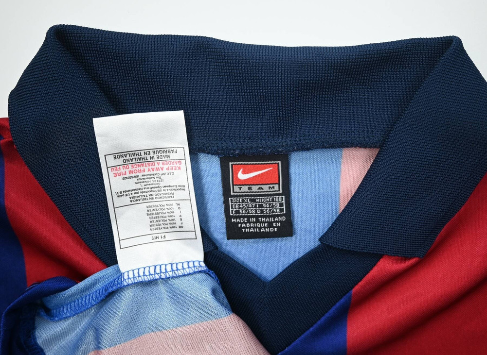 2001-02 FC BARCELONA BASIC SHIRT XL
