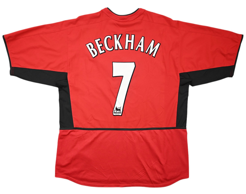 2002-04 MANCHESTER UNITED *BECKHAM* SHIRT XL