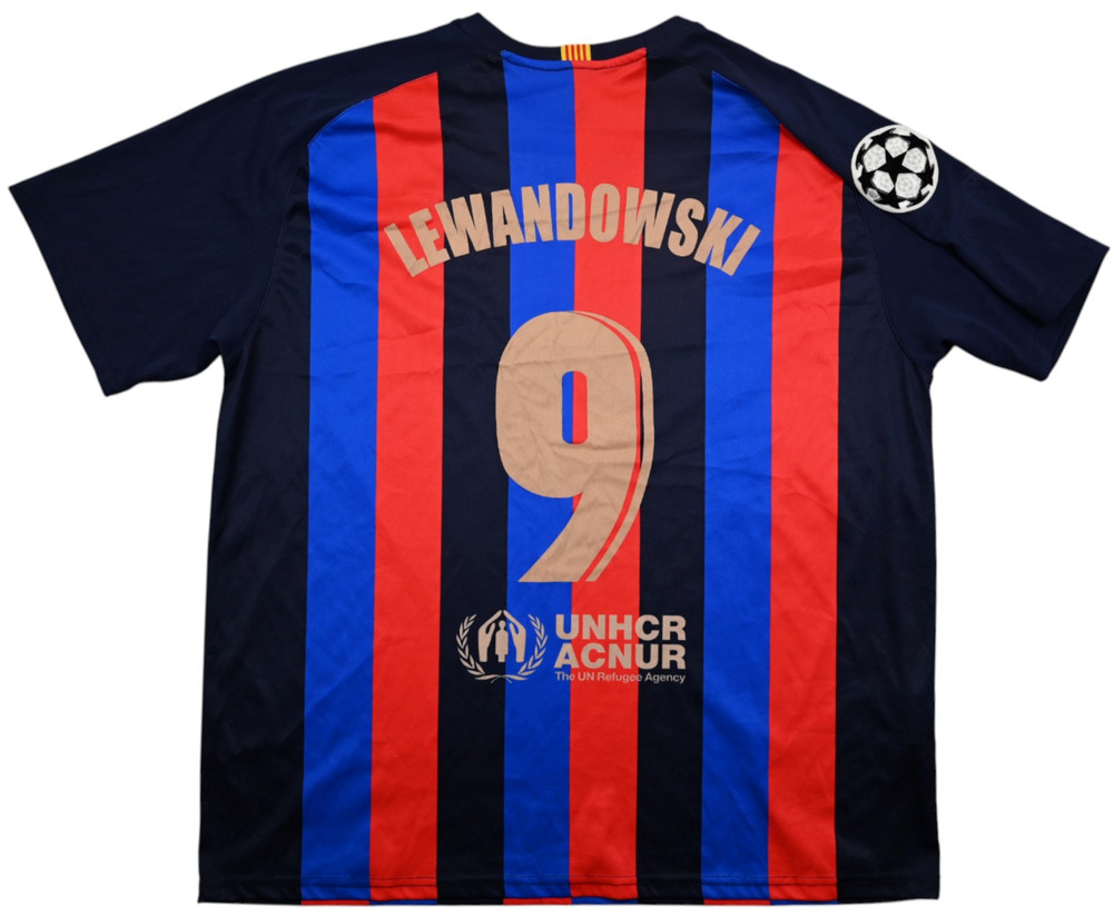 2022-23 BARCELONA *LEWANDOWSKI* SHIRT XXL