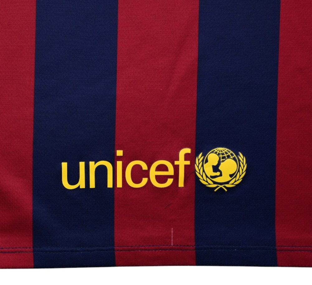 2014-15 BARCELONA SHIRT XS. BOYS