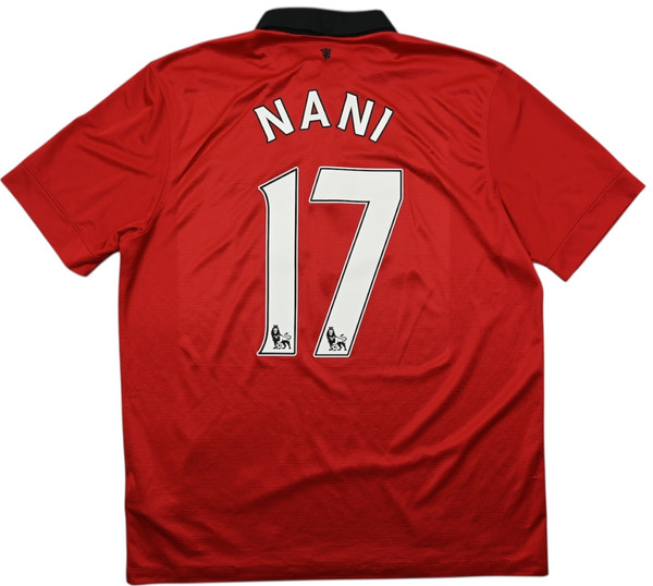 2013-14 MANCHESTER UNITED *NANI* SHIRT XL