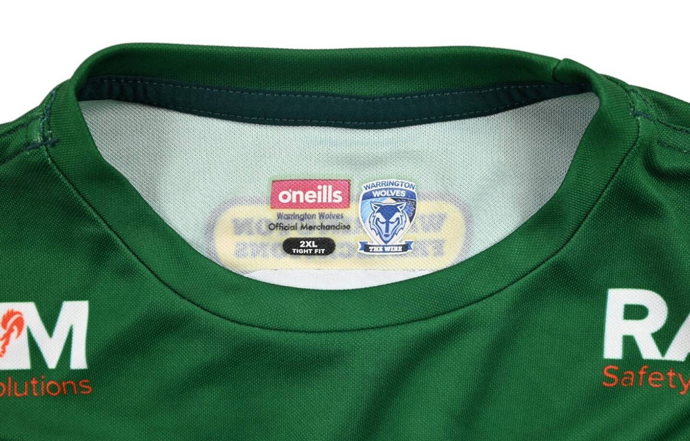 WARRINGTON WOLVES RUGBY SHIRT 2XL