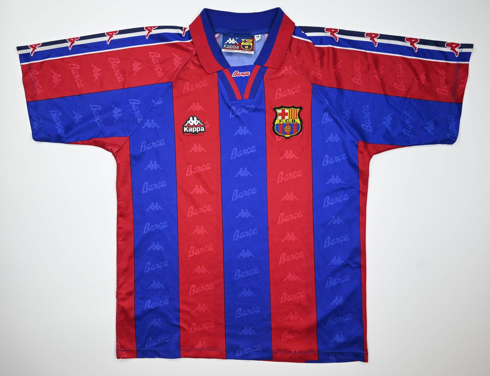 1995-97 FC BARCELONA KOSZULKA XL. BOYS