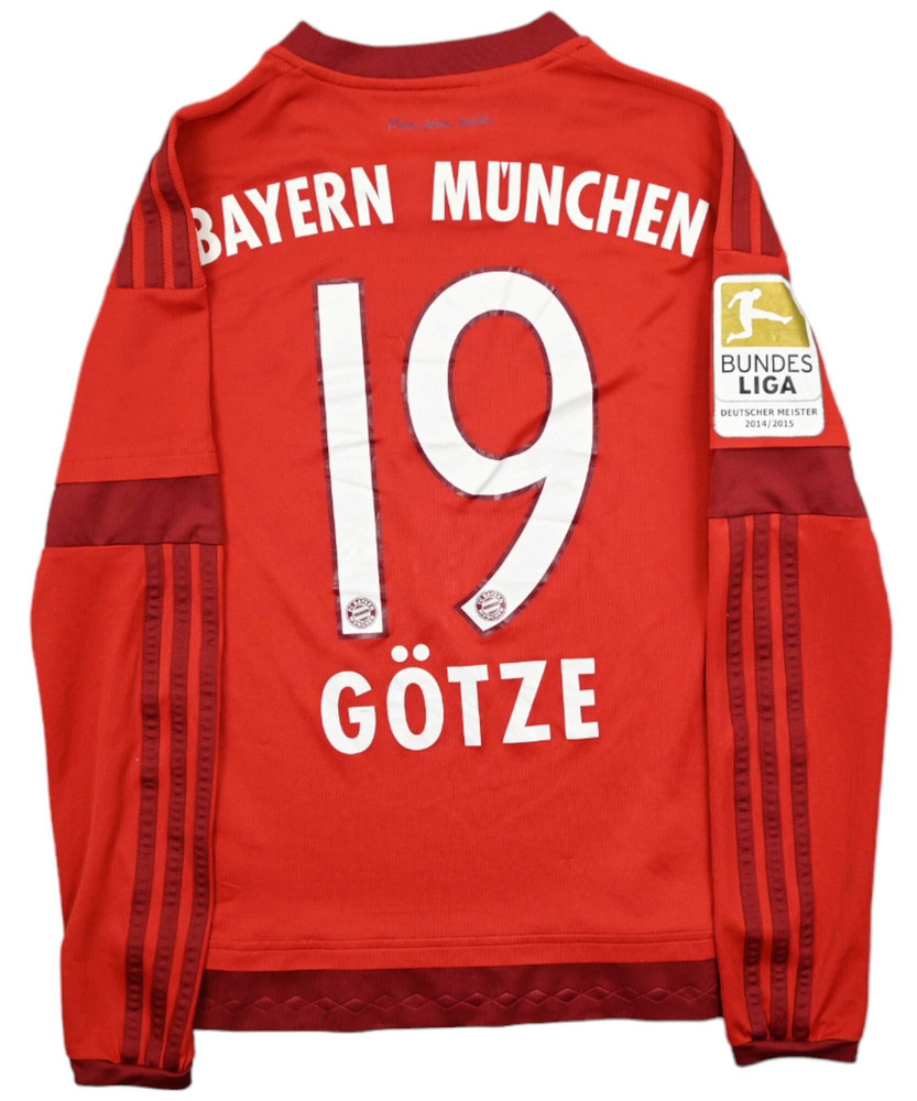 2015-16 BAYERN MUNCHEN *GOTZE* LONGSLEEVE KOSZULKA L. BOYS