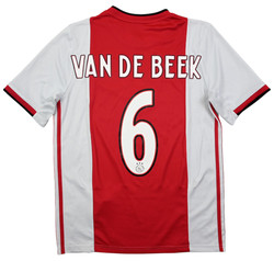 2019-20 AJAX AMSTERDAM *VAN DE BEEK* SHIRT XL. BOYS