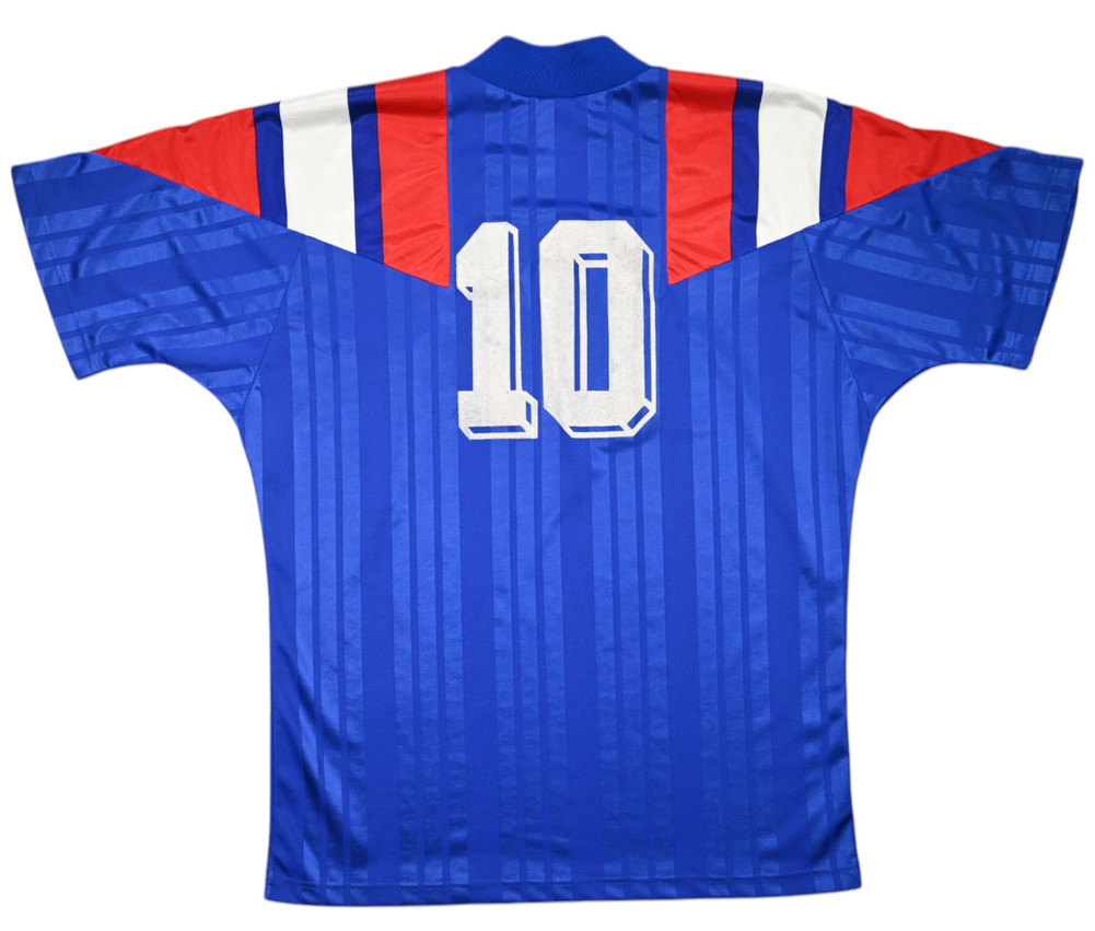 1992-94 FRANCE #10 MATCH ISSUE SHIRT L