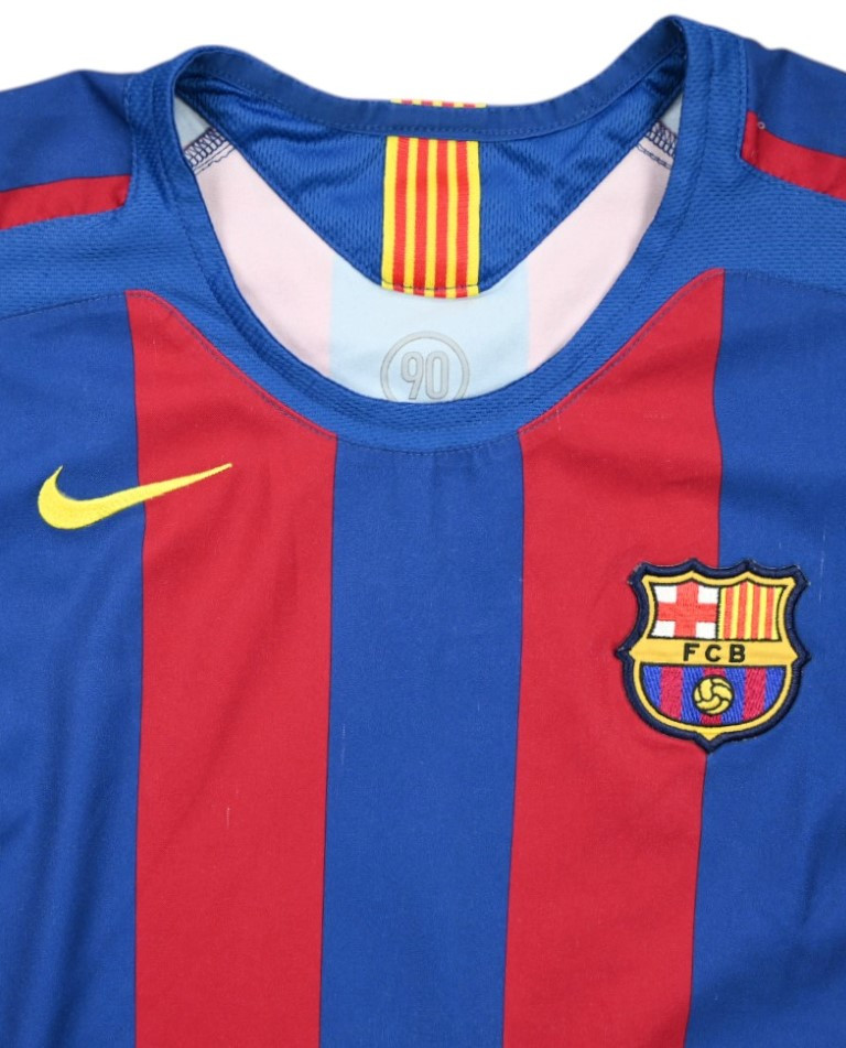 2005-06 BARCELONA *RONALDINHO* SHIRT L. BOYS