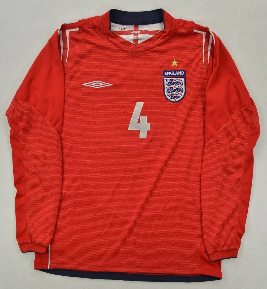 2004-06 ENGLAND *GERRARD* LONGSLEEVE KOSZULKA S