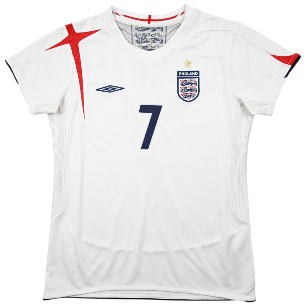 2005-07 ENGLAND *BECKHAM* SHIRT WOMENS S