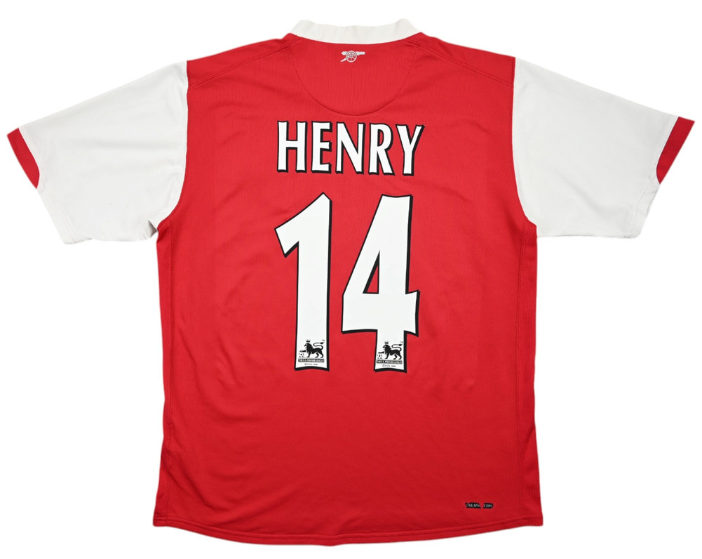 2006-08 ARSENAL LONDON *HENRY* SHIRT XXL