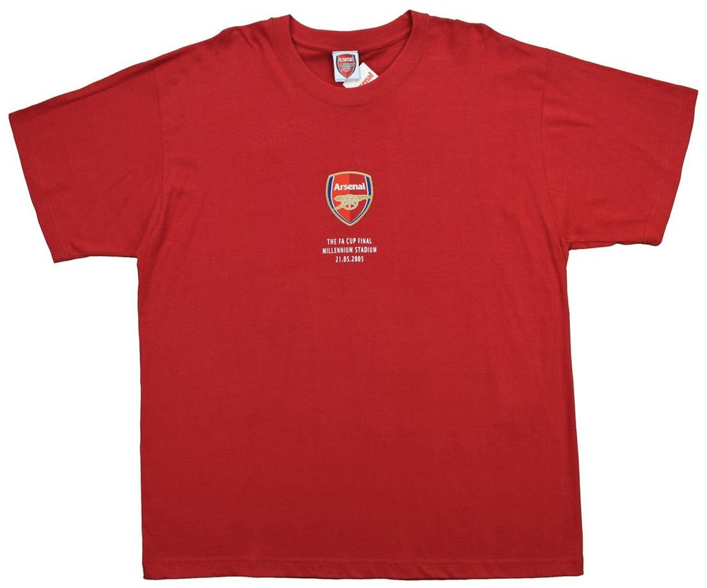 2005 ARSENAL LONDON FA CUP FINAL SHIRT XL